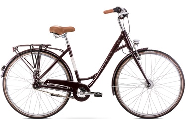 Velosipēds pilsētas Romet Pop Art LUX, 28 ", 18" rāmis, bordo