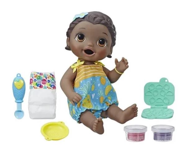 Кукла - маленький ребенок Hasbro Baby Alive Snackin Lily E5839, 30 см