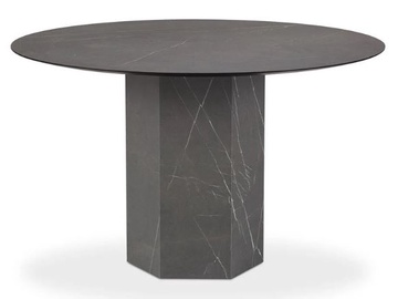 Pusdienu galds Micadoni Home Sahara, tumši pelēka, 120 cm x 120 cm x 74 cm
