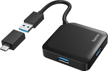 USB-разветвитель Hama 4x 3.2, 15 см