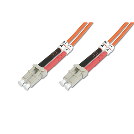 Juhe Digitus Fiber Optic Patch Cord LC/LC OM2 LC Optic, LC Optic, 1 m, oranž