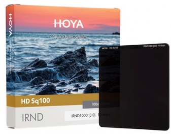 Filtrs Hoya HD Sq100 IRND1000, Neitrāli pelēks, 100 mm