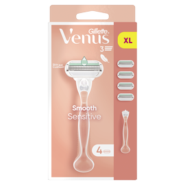Gillette Venus Smooth Sensitive Raseerija + Varuterad 4tk