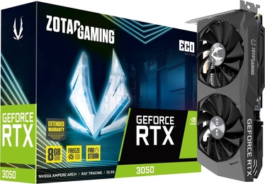 Vaizdo plokštė Zotac GeForce RTX 3050 Eco ZT-A30500K-10M, 8 GB, GDDR6