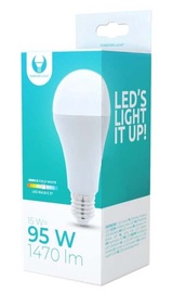 Лампочка Forever Light LED, A65, холодный белый, E27, 15 Вт, 14700 лм