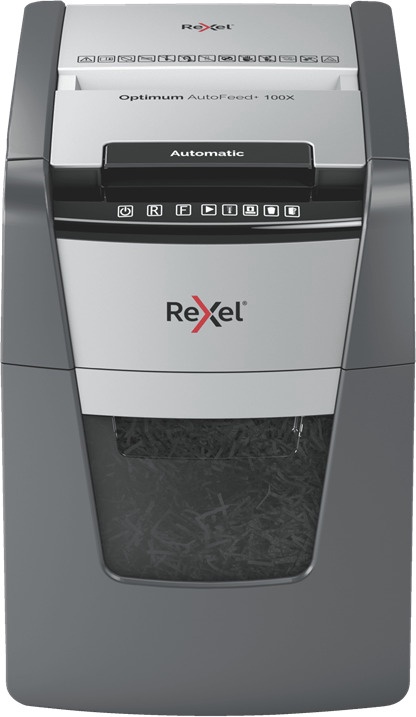 Papīra smalcinātājs Rexel Optimum AutoFeed+ 100X Automatic, 4 x 28 mm