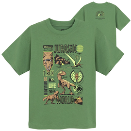 T-krekls pavasaris/vasara, bērniem Cool Club Jurassic World LCB2821089, zaļa, 146 cm