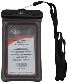 Ūdensnecaurlaidīgs iepakojums FoxOutdoor Smartphone Waterproof Case, melna