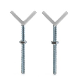 Värava naast Hauck 59699-9, metall, hõbe, 2 tk