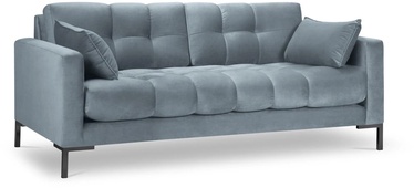 Dīvāns Micadoni Home Mamaia Velvet, gaiši zila, 152 x 92 cm x 75 cm
