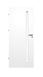 Полотно межкомнатной двери SIMI, левосторонняя, белый, 203.5 x 64.4 x 6.5 см