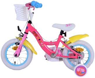 Vaikiškas dviratis Peppa Pig, mėlynas/geltonas/rožinis, 12"