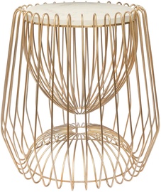 Kohvilaud Kayoom Malibu 225, messing/valge, 50 cm x 50 cm x 51 cm