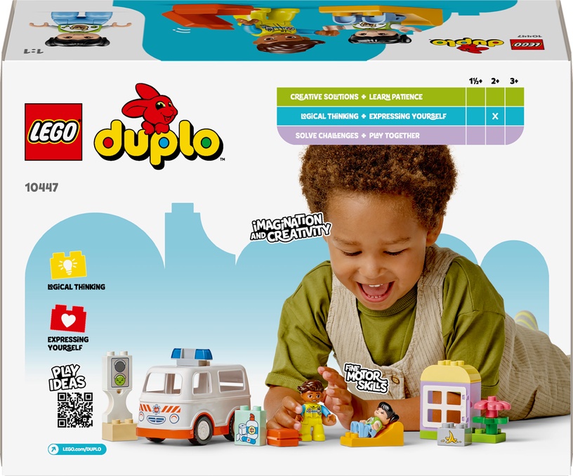 Конструктор LEGO® Duplo Ambulance & Driver 10447, 19 шт.
