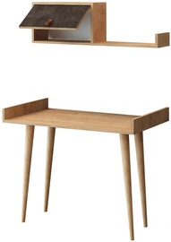 Galds Kalune Design Brush, ozola/tumši pelēka