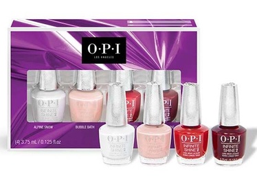 Лак для ногтей OPI Holiday21 Alpine Snow, Bubble Bath, Big Apple Red, Malaga Wine, 15 мл, 4 шт.