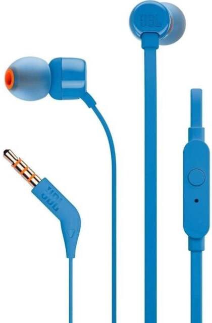 Laidinės ausinės JBL T110, mėlyna