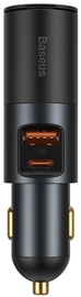 Автомобильное зарядное устройство Baseus Share Together, USB Type C/USB, черный, 120 Вт