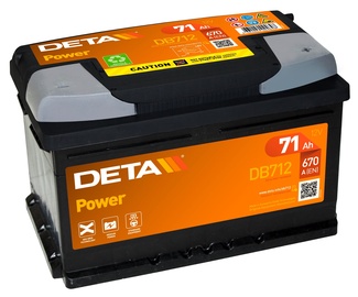 Aku Deta Power DB712, 12 V, 71 Ah, 670 A