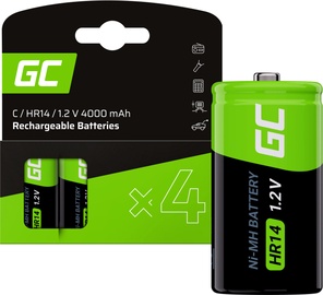 Akumulators Green Cell GR14, HR14, 4000 mAh, 4 gab.