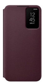 Telefoni ümbris Samsung Smart Clear View Cover for Galaxy S22+ 5G, Samsung Galaxy S22 Plus 5G, punane