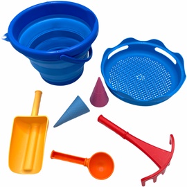 Liivakasti mänguasjade komplekt Schildkrot 7in1 Sand Toys, mitmevärviline, 7 tk