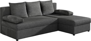 Kampinė sofa Gino Sawana 05, tamsiai pilka, 146 x 206 cm x 90 cm