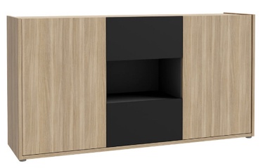 Kumode Forte Ulezza 5904767834784, melna/sonoma ozols, 42 x 169 cm x 89 cm, 1 gab.