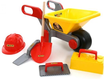 Набор игрушек для песочницы Wader Construct, многоцветный, 6 шт.