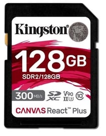 Mälukaart Kingston Canvas React Plus, 128 GB