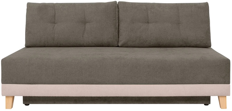 Dīvāns Rita LUX 3DL, brūna/bēša, 198 x 99 cm x 92 cm