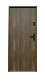 Наружная дверь квартиры Domoletti Classic, левосторонняя, коричневый, 206 x 100 x 5 см