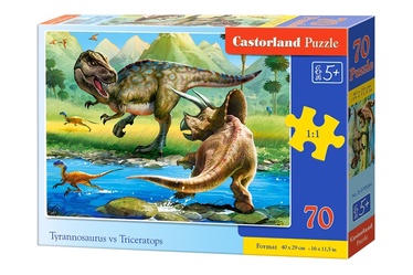 Пазл Castorland Tyrannosaurus Vs Triceratops 070084, 29 см x 40 см