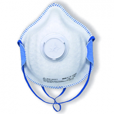 Respirators Color Expert CE FFP2, zila/balta