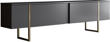 TV-laud Kalune Design Luxe, kuldne/antratsiit, 30 cm x 180 cm x 50 cm