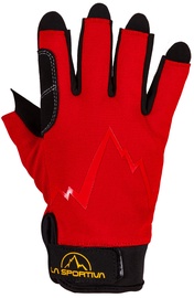 Cimdi La Sportiva Ferrata, melna/sarkana, XL
