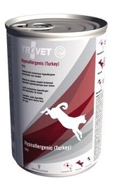 Mitrā barība (konservi) suņiem Trovet Hypoallergenic Turkey, tītara gaļa, 0.4 kg