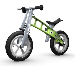 Балансирующий велосипед Firstbike Racing, зеленый/серый, 12″