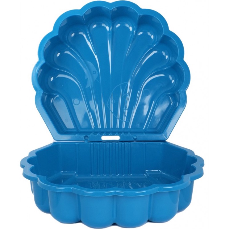 Песочница Paradiso Shell Blue T00752, 87 x 77 см, с крышкой, синий