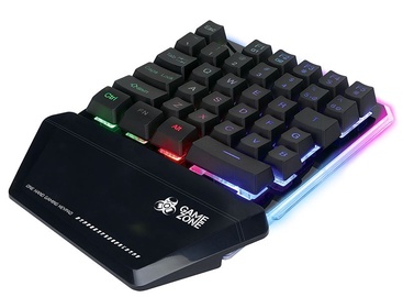 Клавиатура Tracer Gamezone Brawler RGB EN, черный