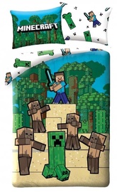Voodipesukomplekt lasteles Minecraft, mitmevärviline, 140x200 cm