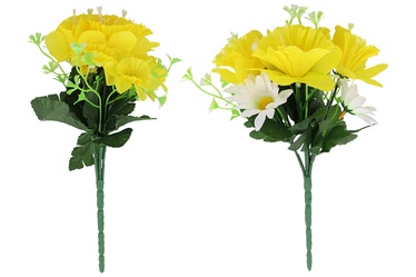 Mākslīgo ziedu pušķis, dzeltena, 2.2 cm