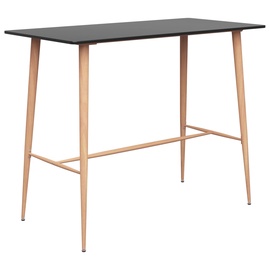 Барный стол VLX, черный, 120 см x 60 см x 105 см