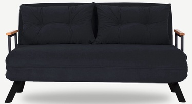 Dīvāngulta Hanah Home Sando 2-Seater, melna, 78 x 133 x 78 cm