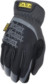 Darba cimdi pirkstaiņi Mechanix Wear FastFit MFF-05-008, ādas imitācija, melna/pelēka, S, 2 gab.