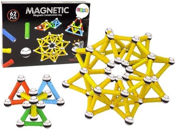 Konstruktorius Lean Toys Magnetic Blocks 14738, plastikas/magnetas