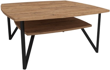 Журнальный столик Kalune Design Asens 90, коричневый, 900 мм x 900 мм x 420 мм