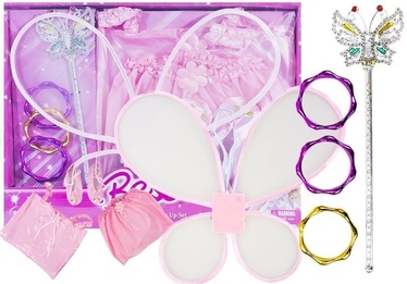 Kostüüm lastele Besse Fancy Fairy Dress Up Set, roosa, plastik/tekstiil