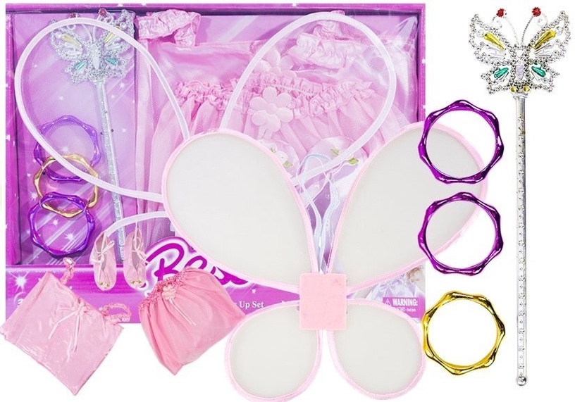 Костюм детские Besse Fancy Fairy Dress Up Set, розовый, пластик/текстиль