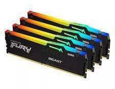 Operatyvioji atmintis (RAM) Kingston Fury Beast Black RGB, DDR5, 64 GB, 5600 MHz